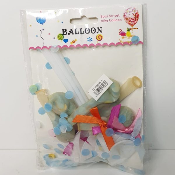 5 Piece Confetti Balloon