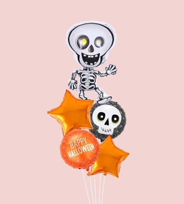 5pcs Halloween Skull Balloon