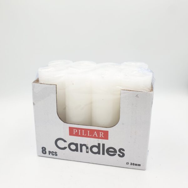 Pillar Candles - 8 x 30mm