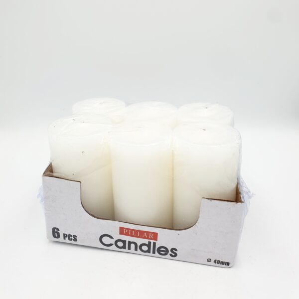 Pillar Candles - 6 x 40mm
