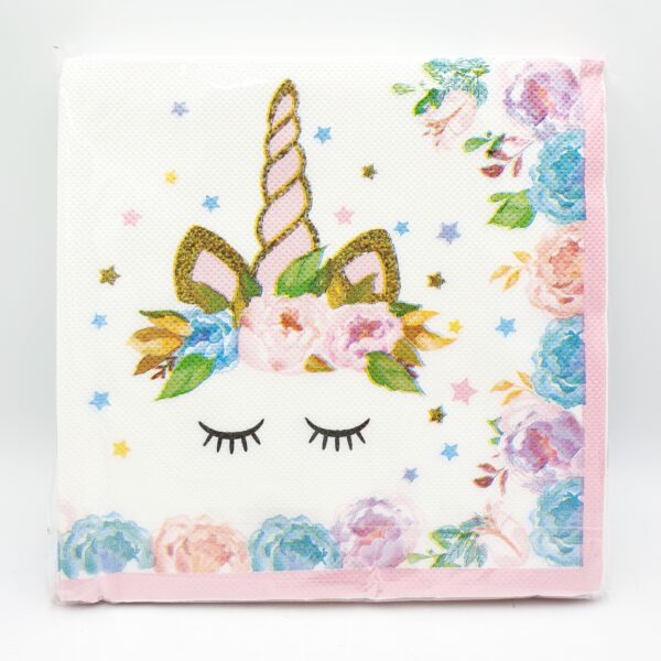 Unicorn party serviettes - Pack of 10