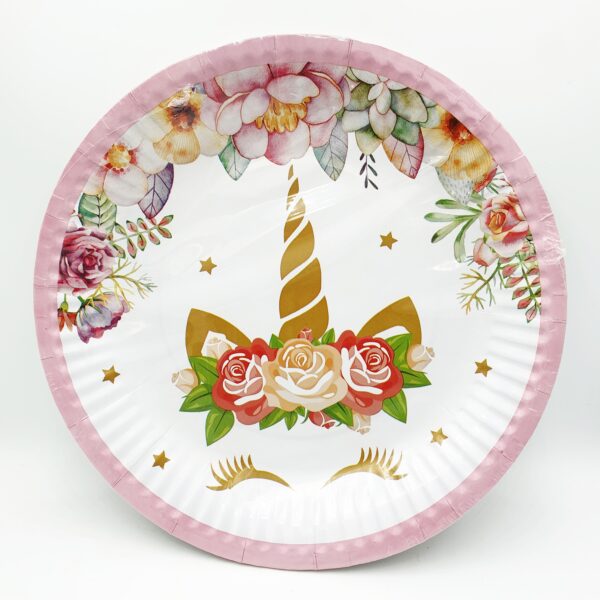 Unicorn party plates - Pack of 10