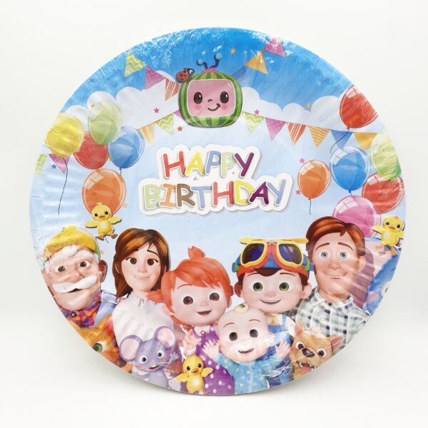 Cocomelon party plates- Pack of 10